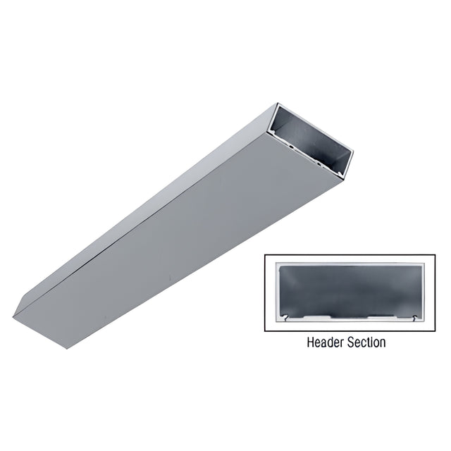 CRL Brushed Stainless 4-1/2" Header/Jamb with Flat Filler Custom Length
