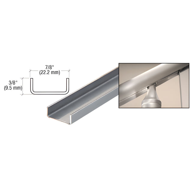 CRL Brushed Stainless 60" CRS Pocket Filler Channel