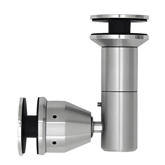 CRL Brushed Stainless 90 Degree Swivel Glass-to-Glass Fitting for 1/2" Glass