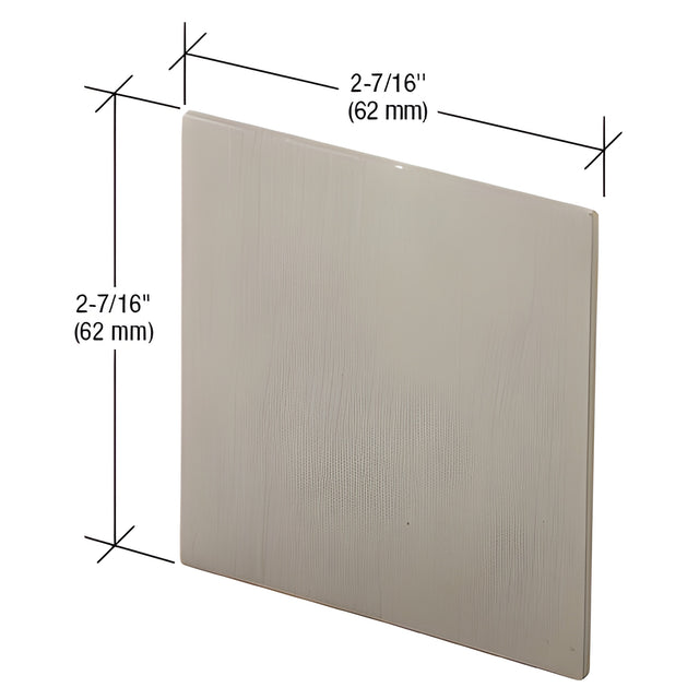 CRL Brushed Stainless Anodized Single Top Track Replacement End Caps for 490/495 & 690/695 Series Sliding Door Systems