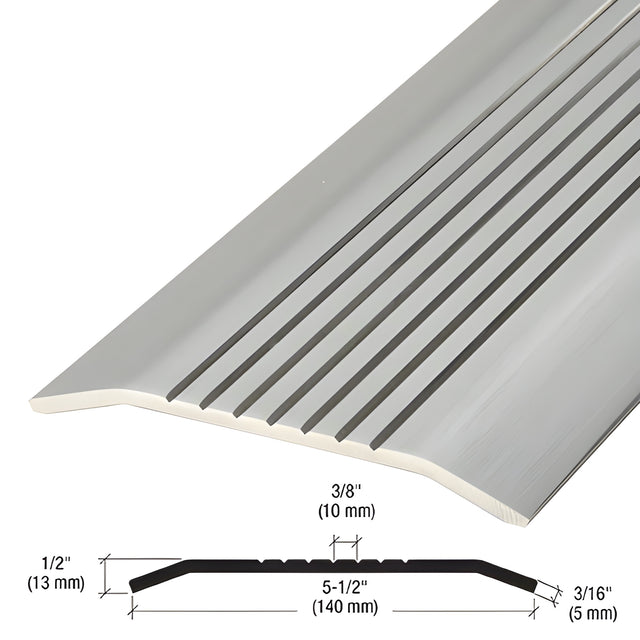 CRL Brushed Stainless Custom 5-1/2" Commercial Saddle Threshold