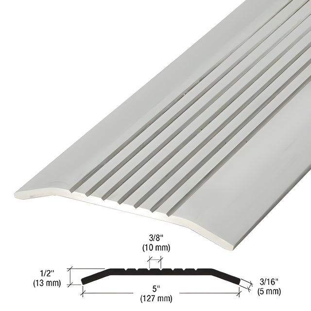 CRL Brushed Stainless Custom 5" Commercial Saddle Threshold