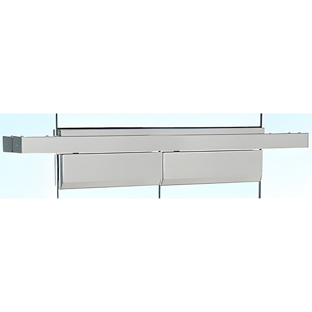 CRL Brushed Stainless Custom Length Double Door Floating Header