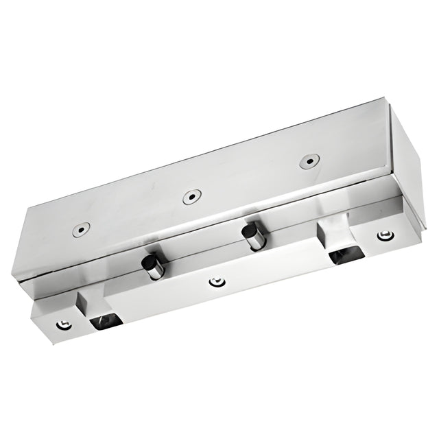 CRL Brushed Stainless Double Door Glass Transom Mount PK Series Stop/Strike - 1/2"
