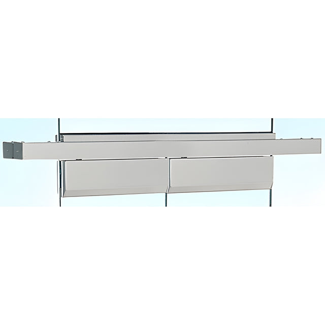 CRL Brushed Stainless Double Floating Header for Overhead Concealed Door Closers - for 72" Wide Opening