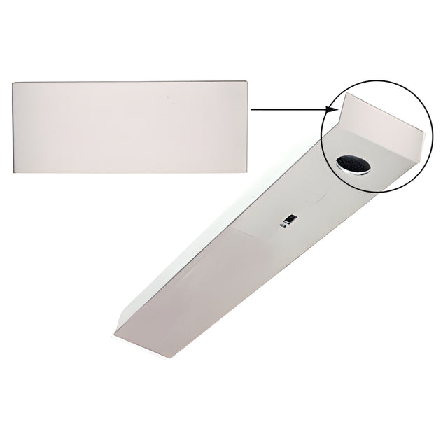 CRL Brushed Stainless End Cap for 1-3/4" x 4-1/2" DCH Header
