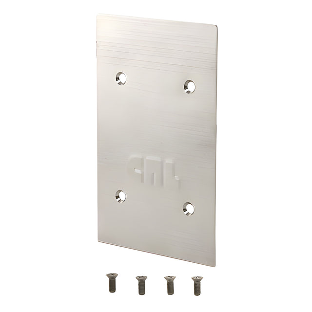 CRL Brushed Stainless End Cap for 9BL56 Series Standard Square Base Shoe