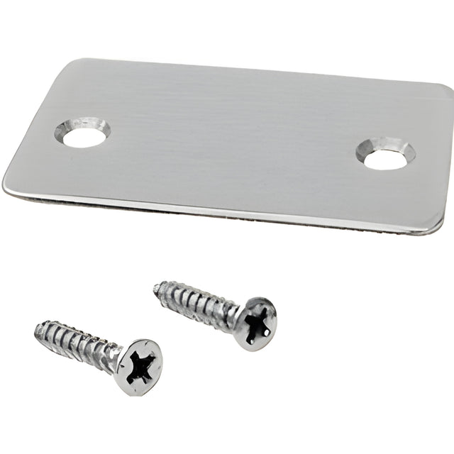 CRL Brushed Stainless End Cap with Screws for Shallow U-Channel