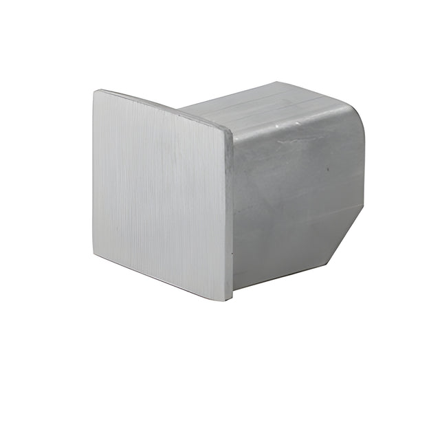 CRL Brushed Stainless LC10 Series End Cap for 21.52 mm Crisp Corner U-Channel Cap Railing