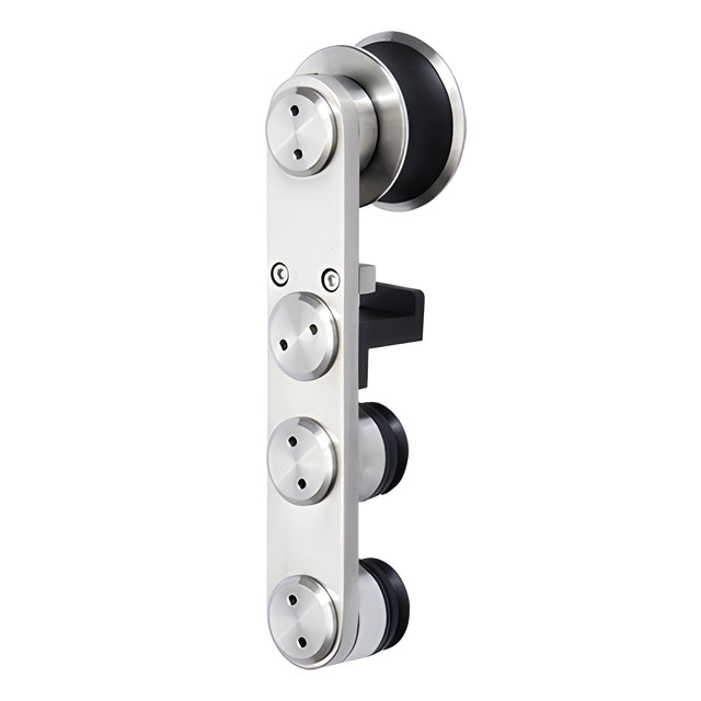 CRL Brushed Stainless Laguna Roller with Anti-lift and Soft Brake Bracket