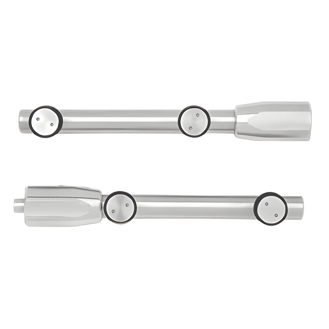CRL Brushed Stainless Laguna Series Standard Top and Bottom Pivot Rod Set
