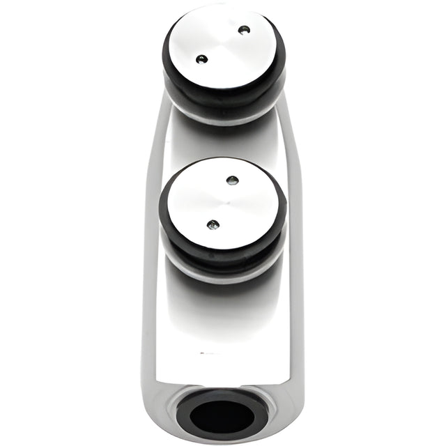 CRL Brushed Stainless Laguna Series Transom Mounted Free-Swinging Top Pivot Fitting