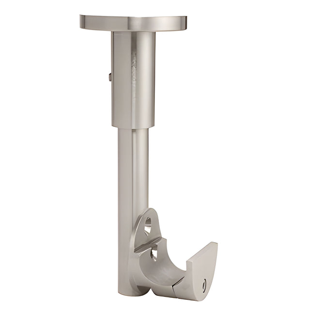 CRL Brushed Stainless Laguna Top Sliding Tube Ceiling Mount Clamp