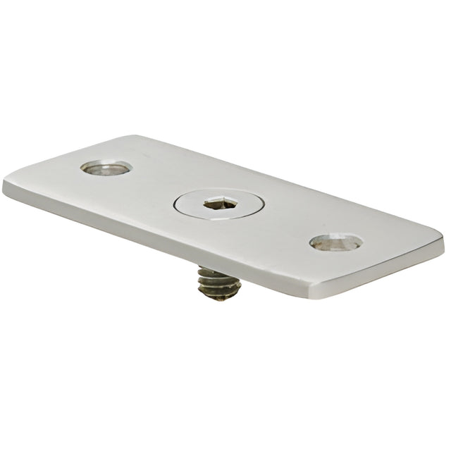 CRL Brushed Stainless Optional Flat Hand Rail Adaptor Plate for Hand Railing Bracket