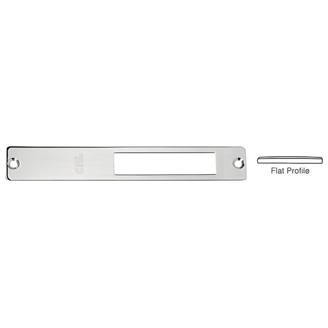 CRL Brushed Stainless Strike Faceplate for Use With DH410 and DT410 Series Center Locks