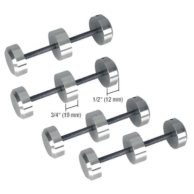 CRL Brushed Stainless Surround Sound Spacer Studs for Bullet Resistant Protective Barrier Systems