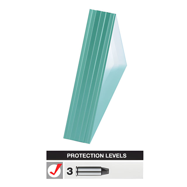 CRL Bullet Resistant Glass Clad Polycarbonate (Protection Levels 1-8)