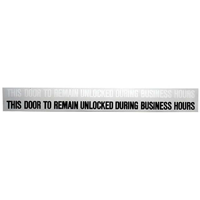CRL Business Door Header Sign for Single Door