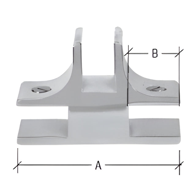 CRL Chrome 1-1/2" Long 3-Way 90 Degree Deluxe Glass Furniture Connector for 1/2" Glass