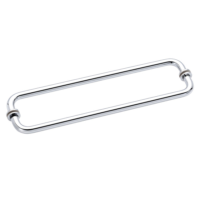 CRL Chrome 20" BM Series Back-to-Back Tubular Handle with Metal Washers