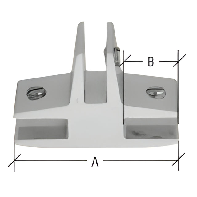 CRL Chrome 3-Way 90 Degree 'T' Standard Connector for 3/8" Glass