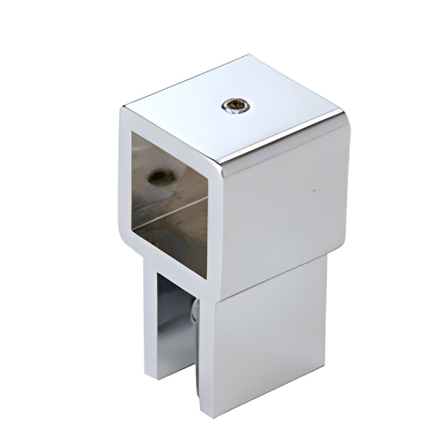 CRL Chrome Movable Bracket for 3/8" to 1/2" (10 to 12 mm) Glass - Square Bar