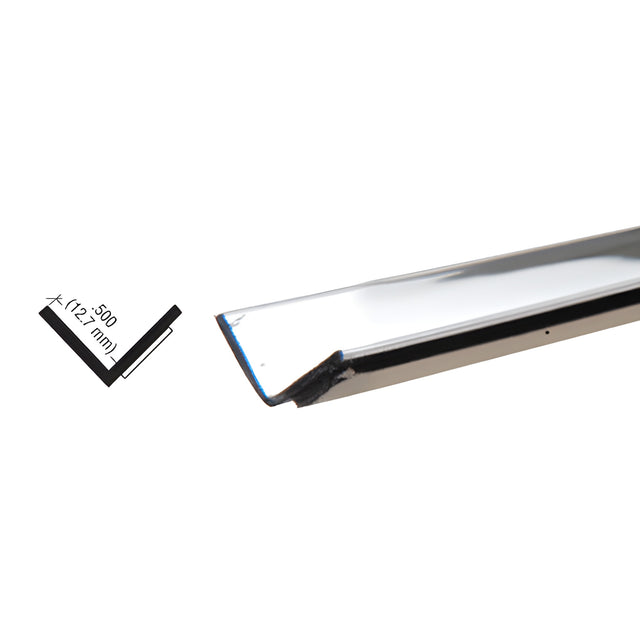 CRL Chrome Plastic 1/2" Reflective Inside Angle