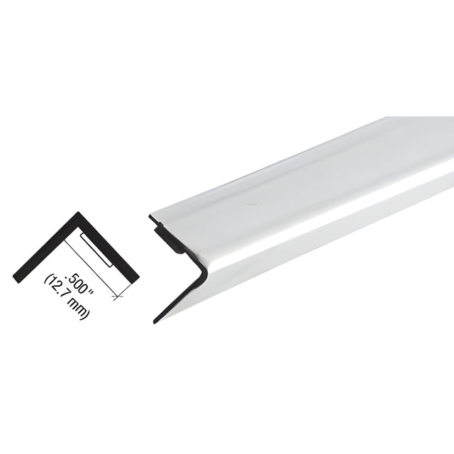 CRL Chrome Plastic 1/2" Reflective Outside Angle