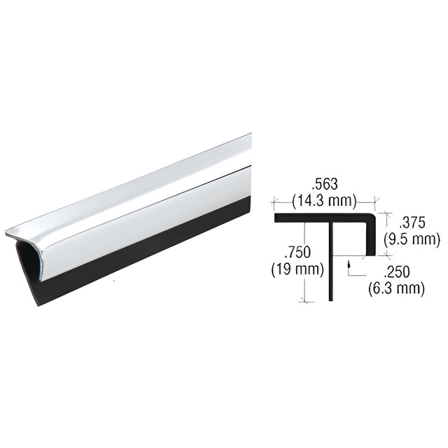 CRL Chrome Plastic Reflective Outside Corner