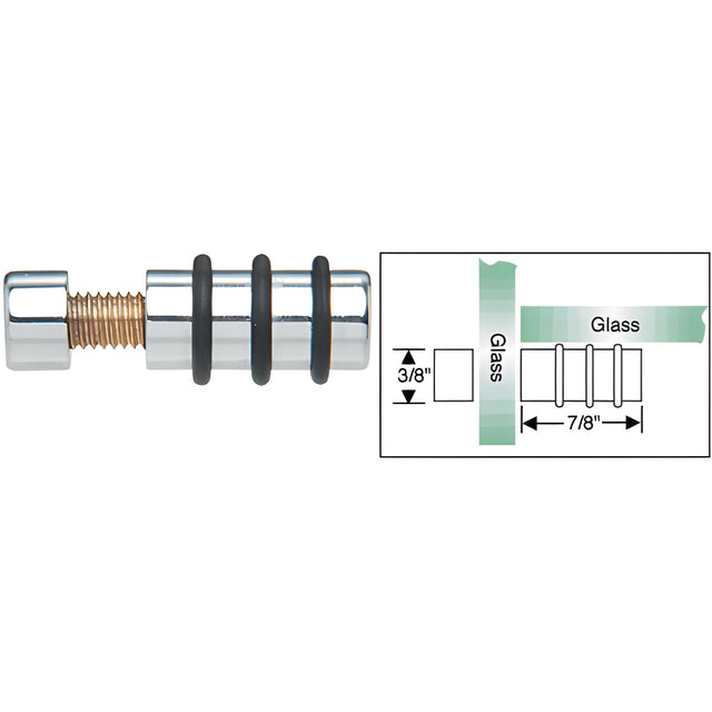 CRL Chrome Single Glass Shelf Support