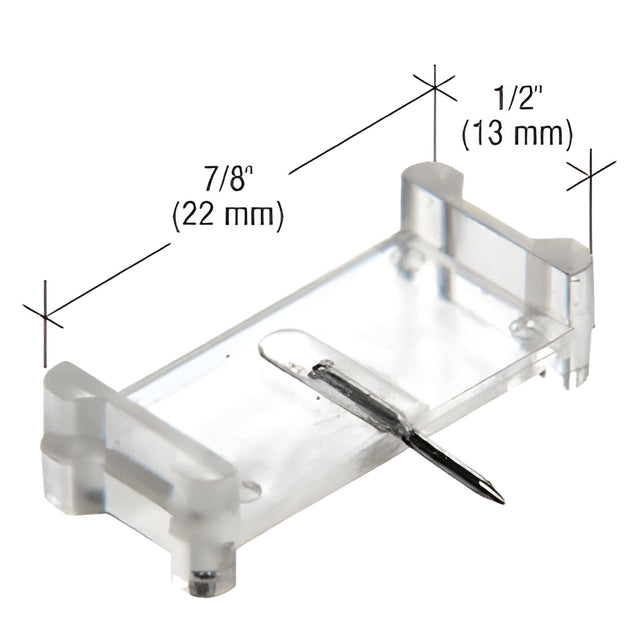 CRL Clear 1/2" x 7/8" Window Grid Retainers - Carded