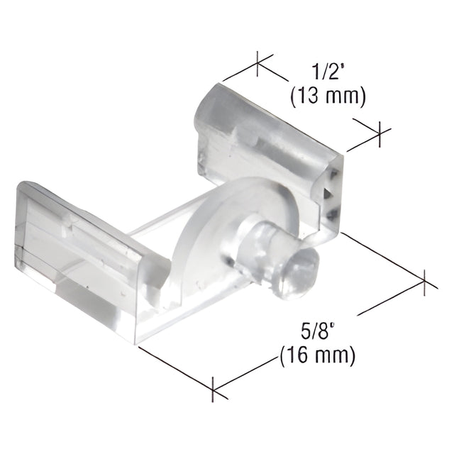CRL Clear 5/8" x 1/2" Window Grid Retainers - Carded