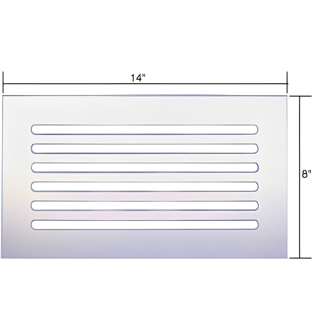 CRL Clear Acrylic 14" x 8" Mirror Grille