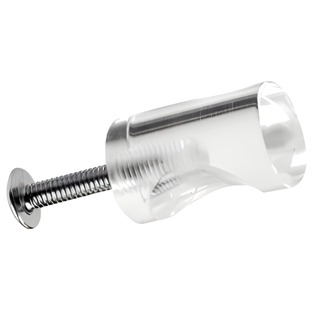 CRL Clear Acrylic Whistle Pull with Screw
