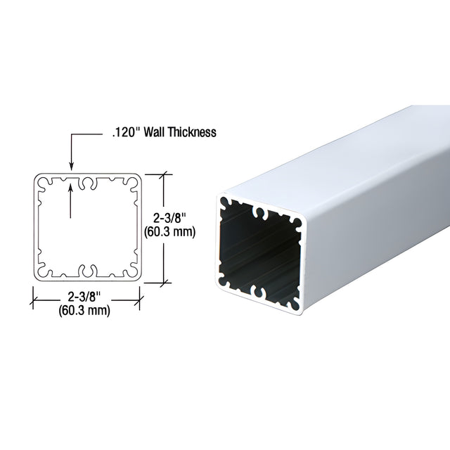 CRL Clear Anodized 100 Series 42" Post Only