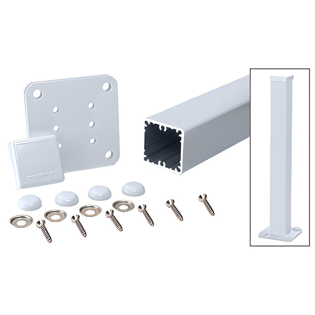CRL Clear Anodized 100 Series 42" Surface Mount Post Kit