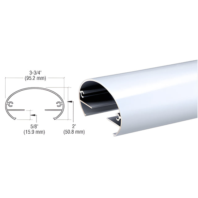 CRL Clear Anodized 350X Series 241" Top Rail