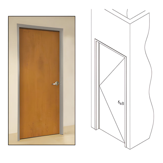 CRL Clear Anodized 487 OfficeFront™ Office Partition LH 3'0 x 7'0 Single Door Frame