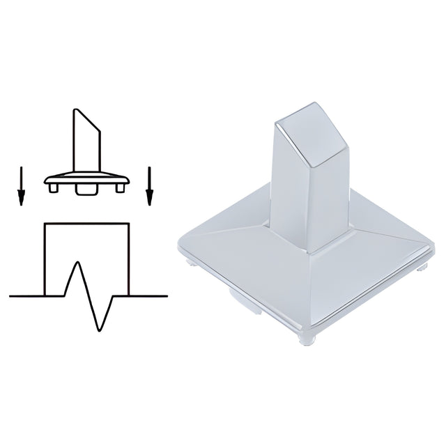 CRL Clear Anodized Intermediate Post Fitting