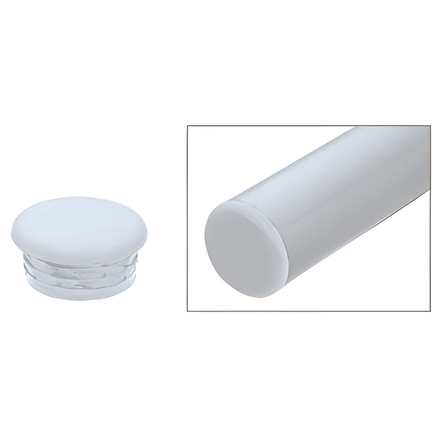 CRL Clear Anodized Quick Connect Color Match End Cap for 1-1/2" Diameter Tubing