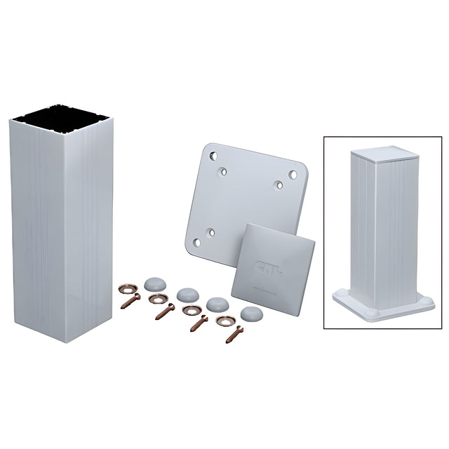CRL Clear Anodized Standard 4" x 4" Surface Mount 48" Long Post Kit