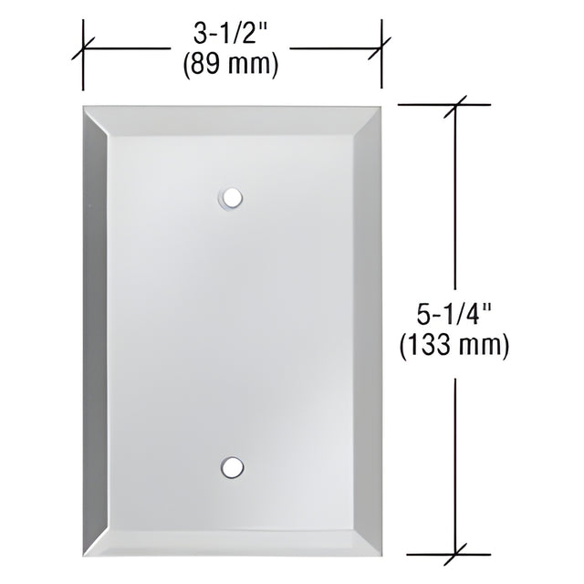 CRL Clear Blank with Screw Holes Glass Mirror Plate