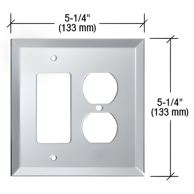 CRL Clear Designer Duplex Combo Glass Mirror Plate