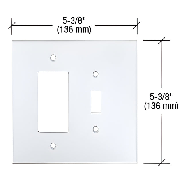 CRL Clear Designer and Toggle Combo Acrylic Mirror Plate
