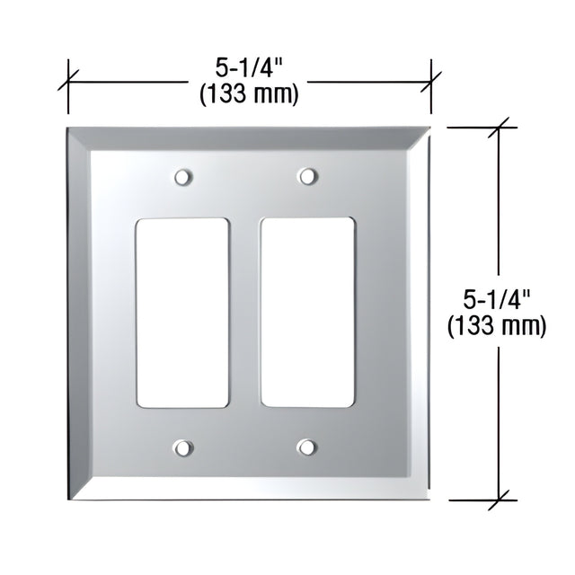 CRL Clear Double Designer Glass Mirror Plate