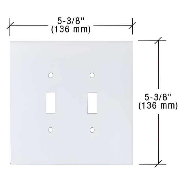 CRL Clear Double Toggle Acrylic Mirror Plate
