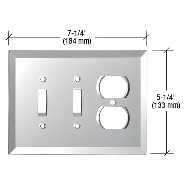 CRL Clear Double Toggle Duplex Glass Mirror Plate