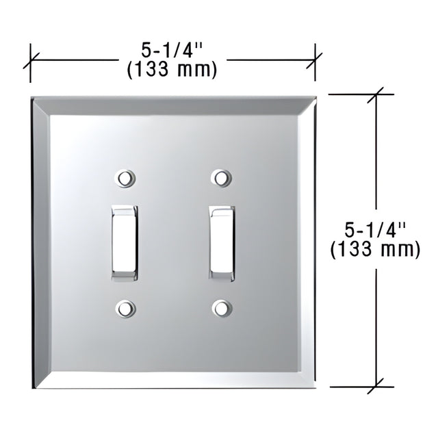 CRL Clear Double Toggle Glass Mirror Plate