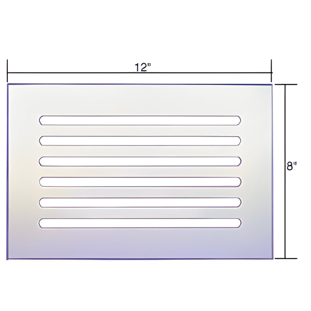 CRL Clear Flat Acrylic 12" x 8" Mirror Grille