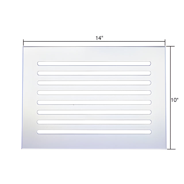 CRL Clear Flat Acrylic 14" x 10" Mirror Grille